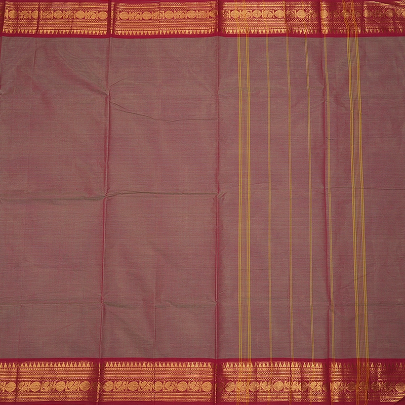 Hayagrivas Pink &amp; Beige (Dual Tone) Handloom Chettinad Cotton Saree SSCBF209J1-150