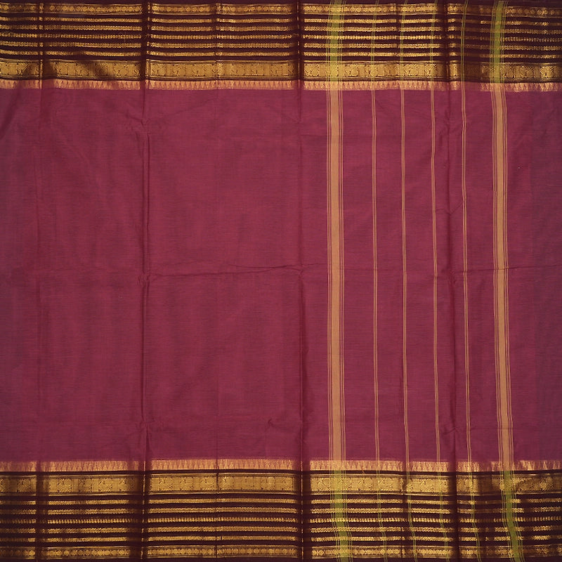 Hayagrivas Dusky Pink Handloom Chettinad Cotton Saree SSCBF209J1-8