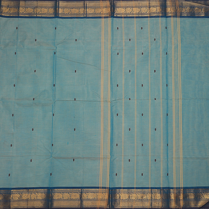 Hayagrivas Ice Blue Handloom Chettinad Cotton Saree SSCBF210J1-71