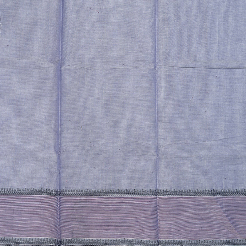 Hayagrivas Lavender-Blue Handloom Cotton Saree SSSBF127H6-1