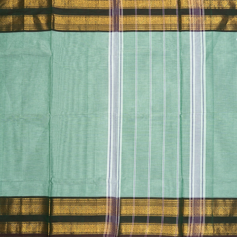 Hayagrivas Mint Green Handloom Chettinad Cotton Saree SSSBF131H1-13