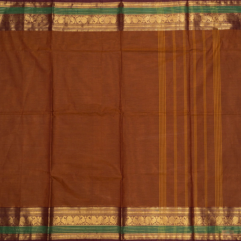 Hayagrivas Honey Mustard Handloom Chettinad Cotton Saree SSSBF131H1-3