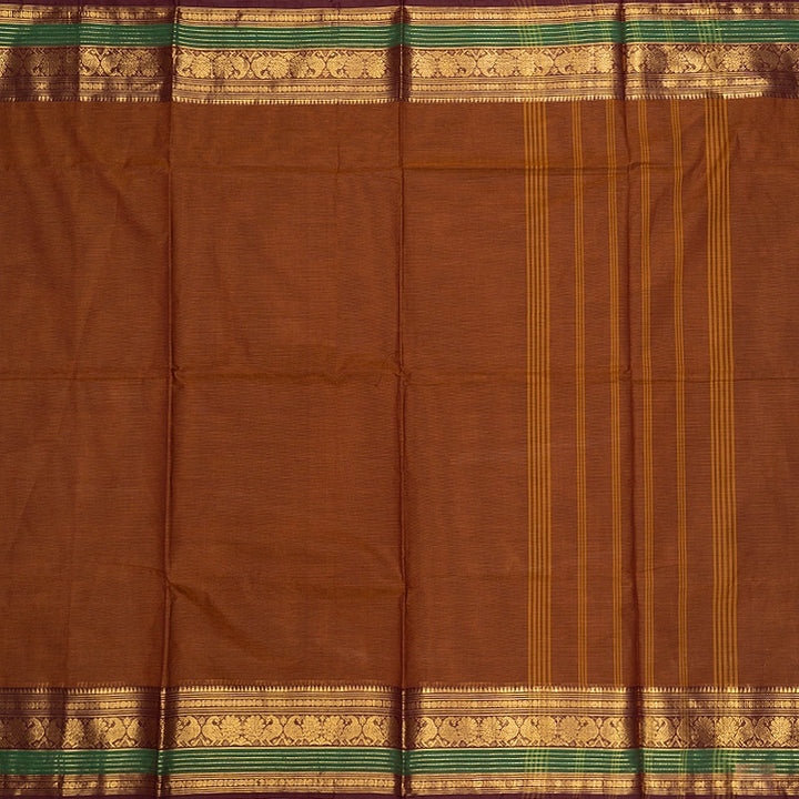 Hayagrivas Honey Mustard Handloom Chettinad Cotton Saree SSSBF131H1-3