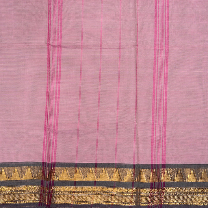 Hayagrivas Lotus Pink Handloom Chettinad Cotton Saree SSSBF131H1-4
