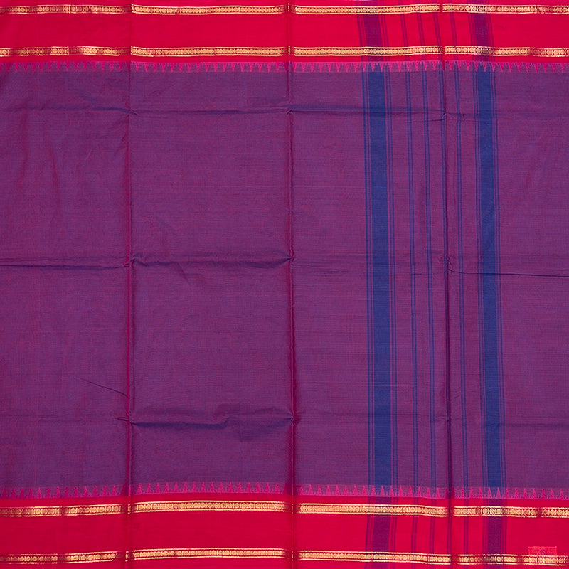 Hayagrivas Purple Handloom Chettinad Cotton Saree SSSBF131H1-6
