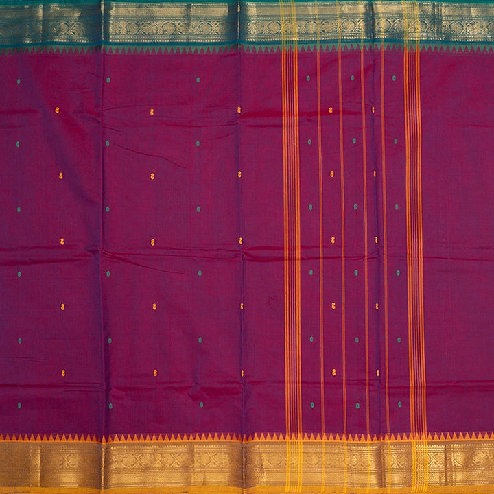 Hayagrivas Magenta Handloom Chettinad Cotton Saree SSSBF131H6-14