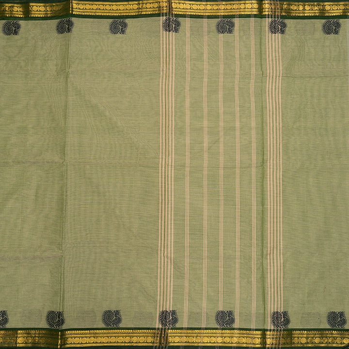 Hayagrivas Pastel Green Handloom Chettinad Cotton Saree SSSBF131H6-15