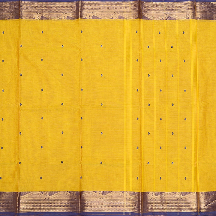 Hayagrivas Lemon Yellow Handloom Chettinad Cotton Saree SSSBF131H6-16