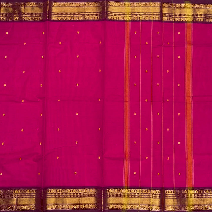 Hayagrivas Rani Pink Handloom Chettinad Cotton Saree SSSBF131H6-17