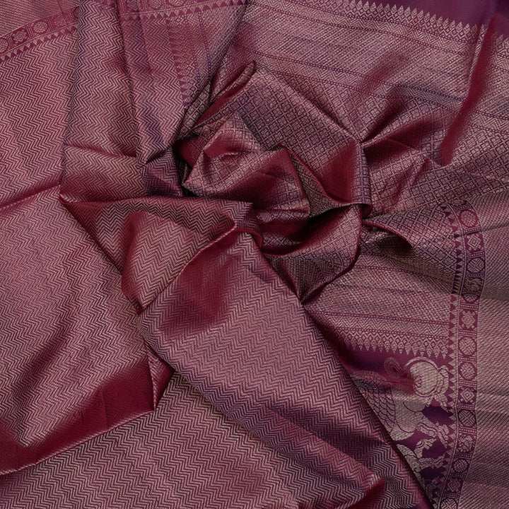 Hayagrivas Wine Purple Handloom Soft Silk Saree KBF536G2-16