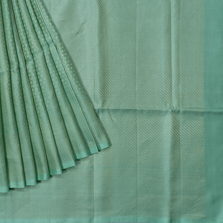 Hayagrivas Pastel Green Handloom Soft Silk Saree KSBE85A42-1
