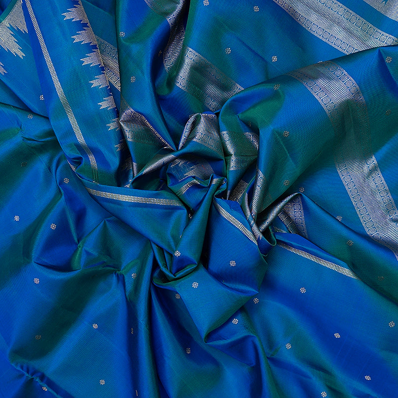 Hayagrivas Handloom Mayilkazhuthu Kanjivaram Silk Saree KBF742H3-1