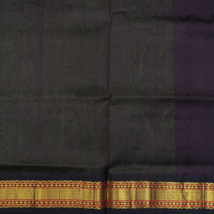 Hayagrivas Parrot Green Pure Silk Cotton Saree SSCBF55E2-1