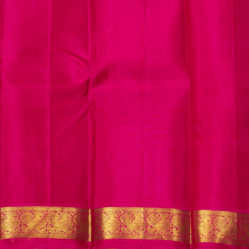 Hayagrivas Handloom Purple Kanjivaram Silk Saree with Rani Pink Border KBE2132A1-4