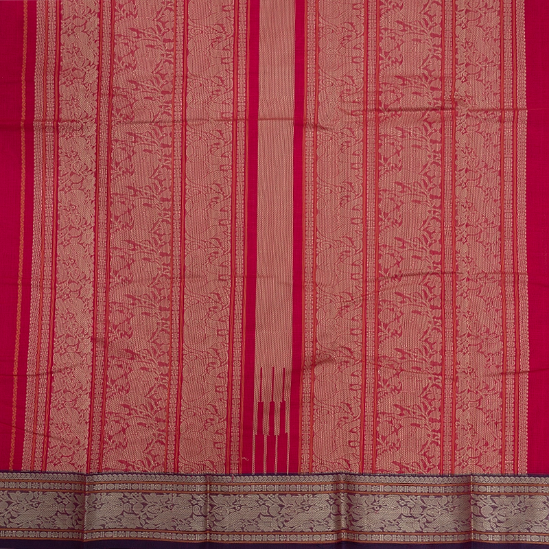 Hayagrivas Pink Handloom Kanchi Cotton Saree SSCBF66E5-1