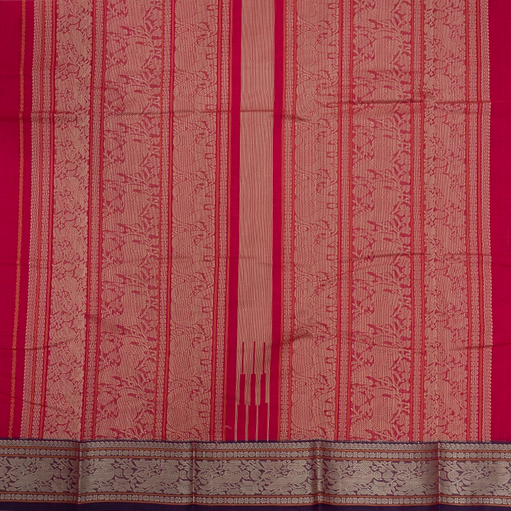 Hayagrivas Pink Handloom Kanchi Cotton Saree SSCBF66E5-1