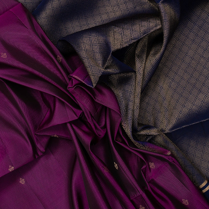 Hayagrivas Purple Handloom Soft Silk Saree KBF191E1-8