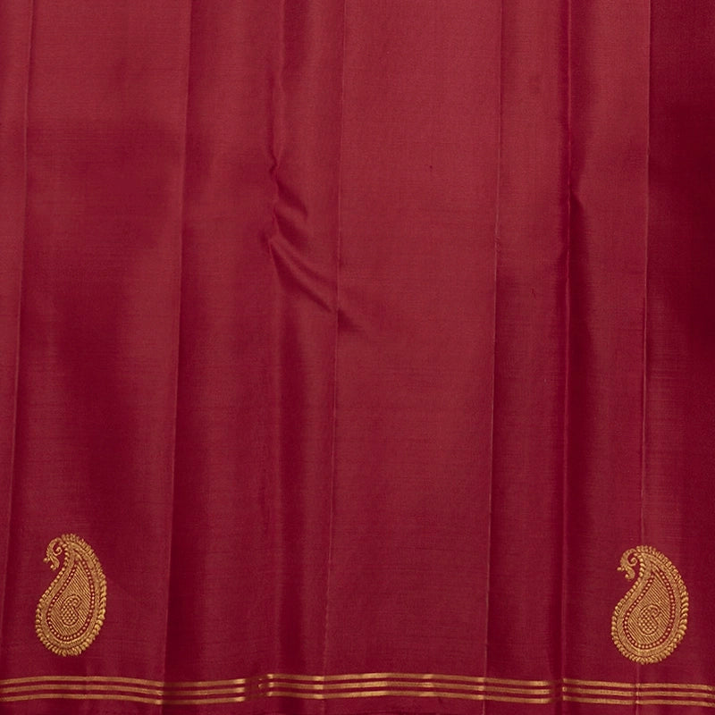 Hayagrivas Handloom Maroon Kanjivaram Silk Saree SSCBF59E30-4
