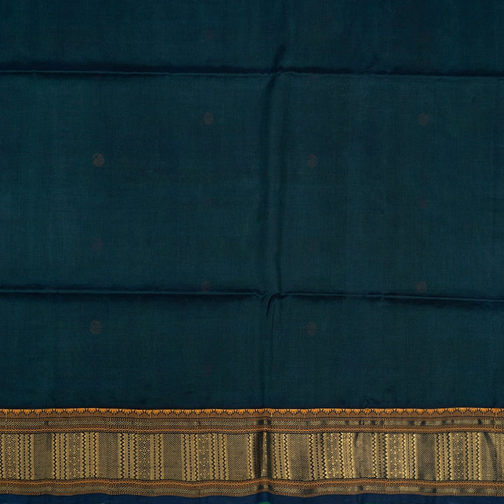 Hayagrivas Bottle Green Kora Silk Cotton Saree SSCBF14D6-32