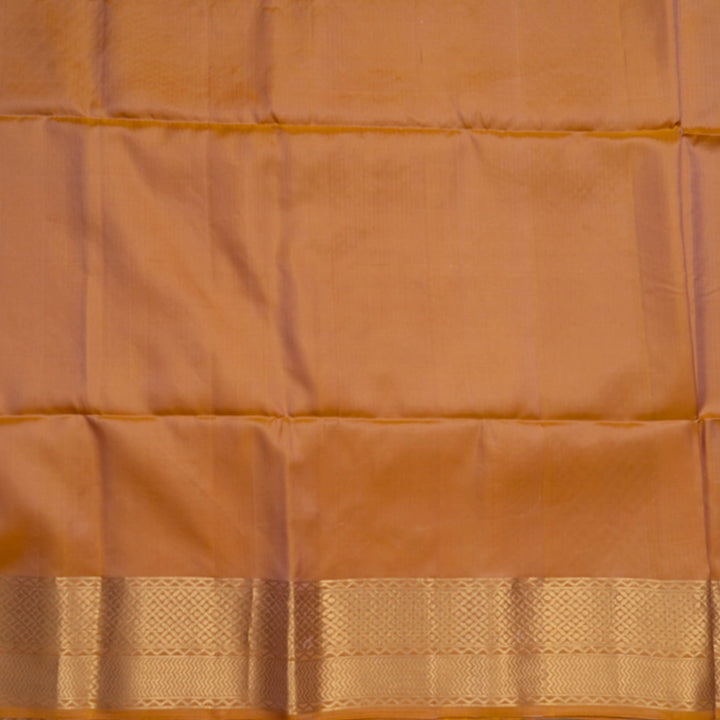 Hayagrivas Yellowish-Peach Handloom Soft Silk Saree KSBE85A45-1