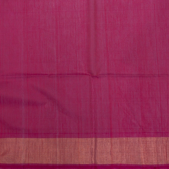 Hayagrivas Dark Blue Ikkat Kora Silk Cotton Saree KBE2149A2-12