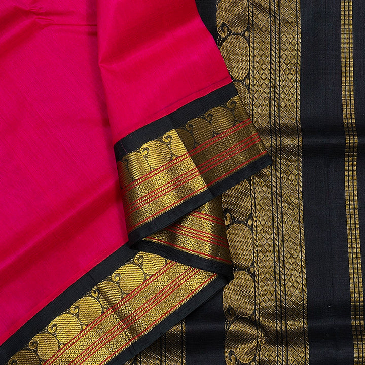 Hayagrivas Rani Pink Pure Silk Cotton Saree SSCBF34D1-18