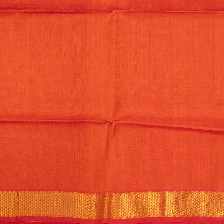 Hayagrivas Orange Kora Silk Cotton Saree SSCBF14D6-33