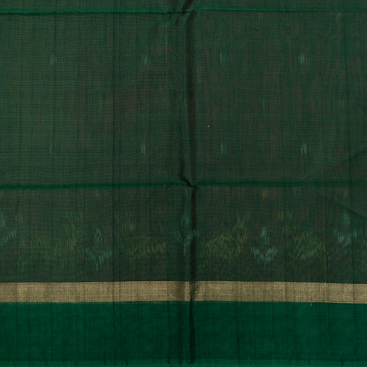 Hayagrivas Maroon Ikkat Kora Silk Cotton Saree KBE2274B1-1