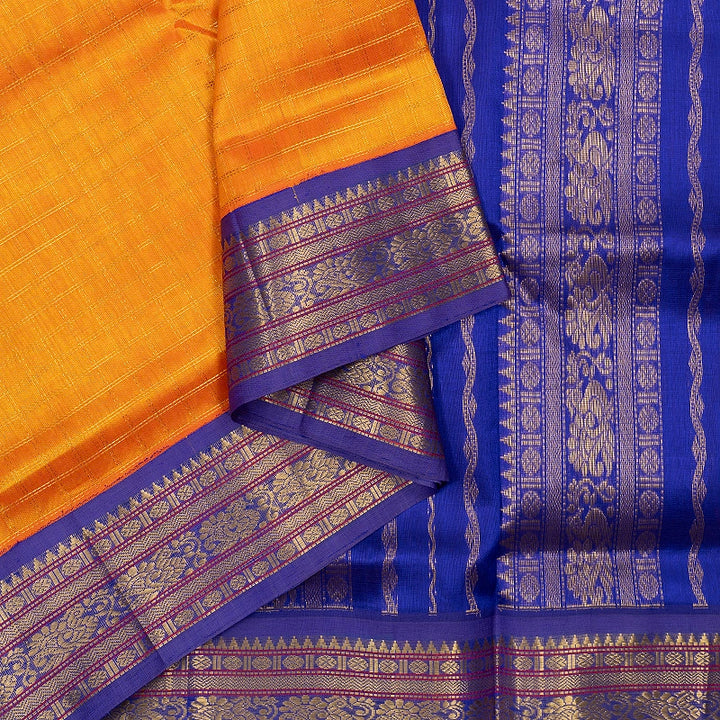 Hayagrivas Mambazham Orange Pure Silk Cotton Saree SSCBF35D3-15