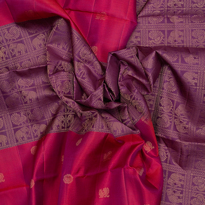 Hayagrivas Purple Handloom Soft Silk Saree KBF536G2-9