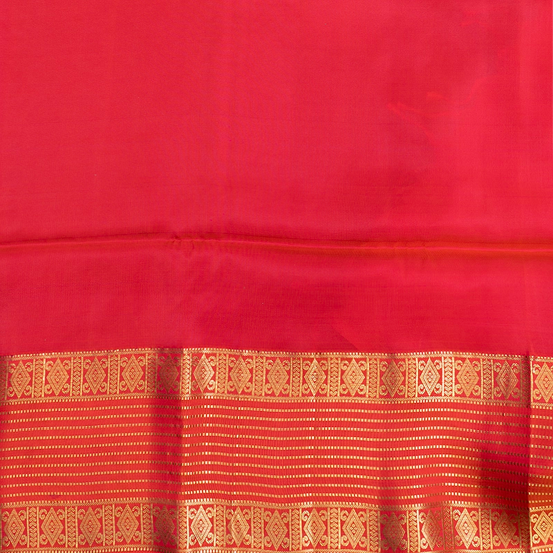 Hayagrivas Teal Green Handloom Soft Silk Saree KBF533G1-3