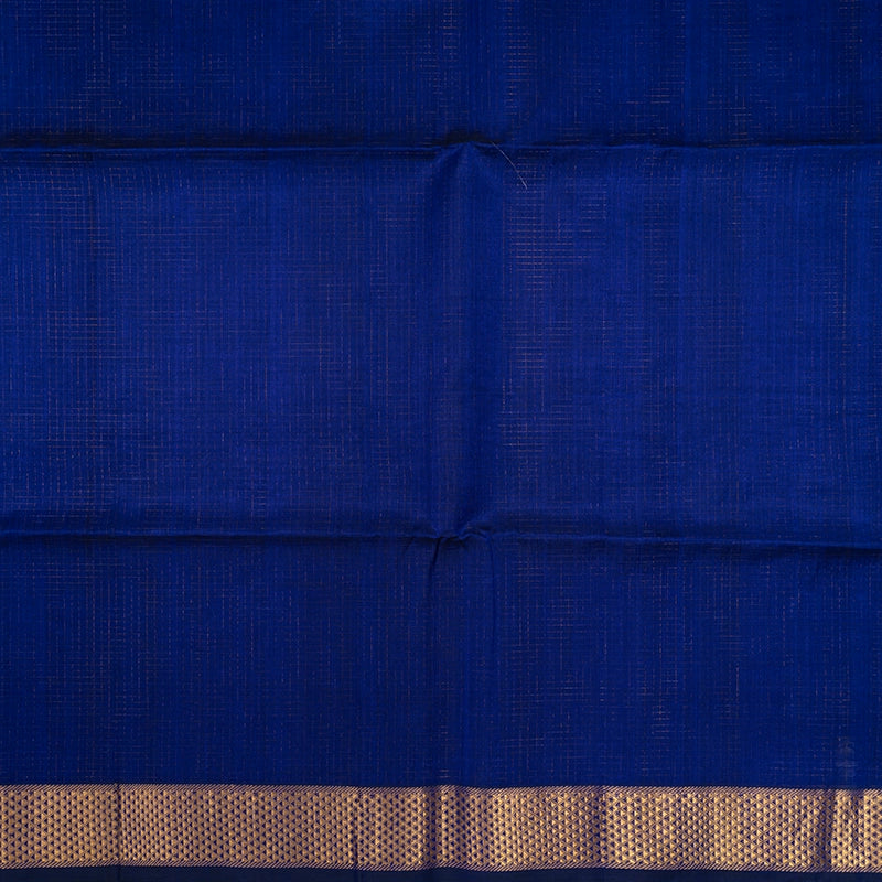Hayagrivas Purplish-Blue Kora Silk Cotton Saree SSCBF14D6-10