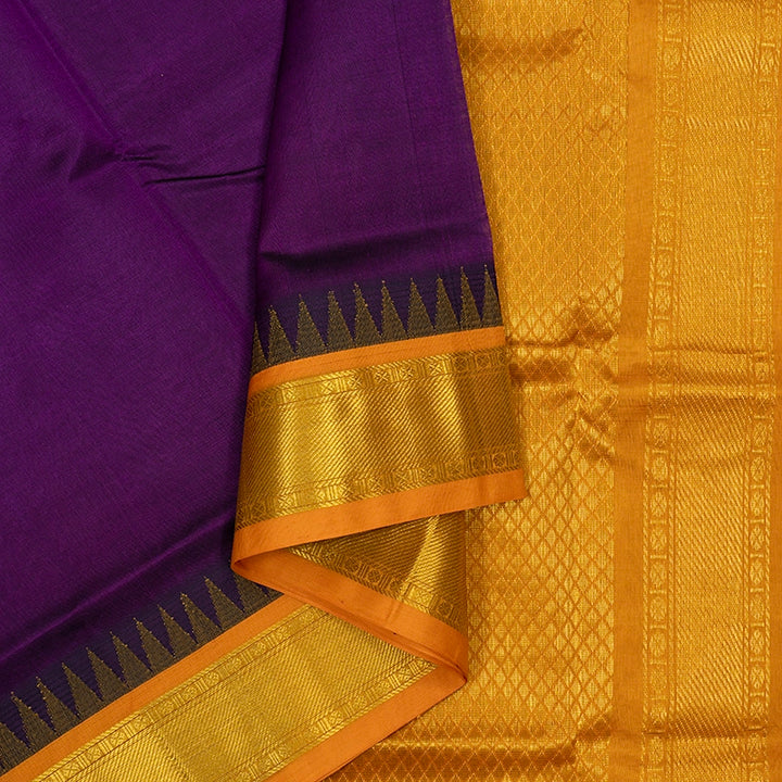 Hayagrivas Purple Pure Silk Cotton Saree SSCBF34D3-47