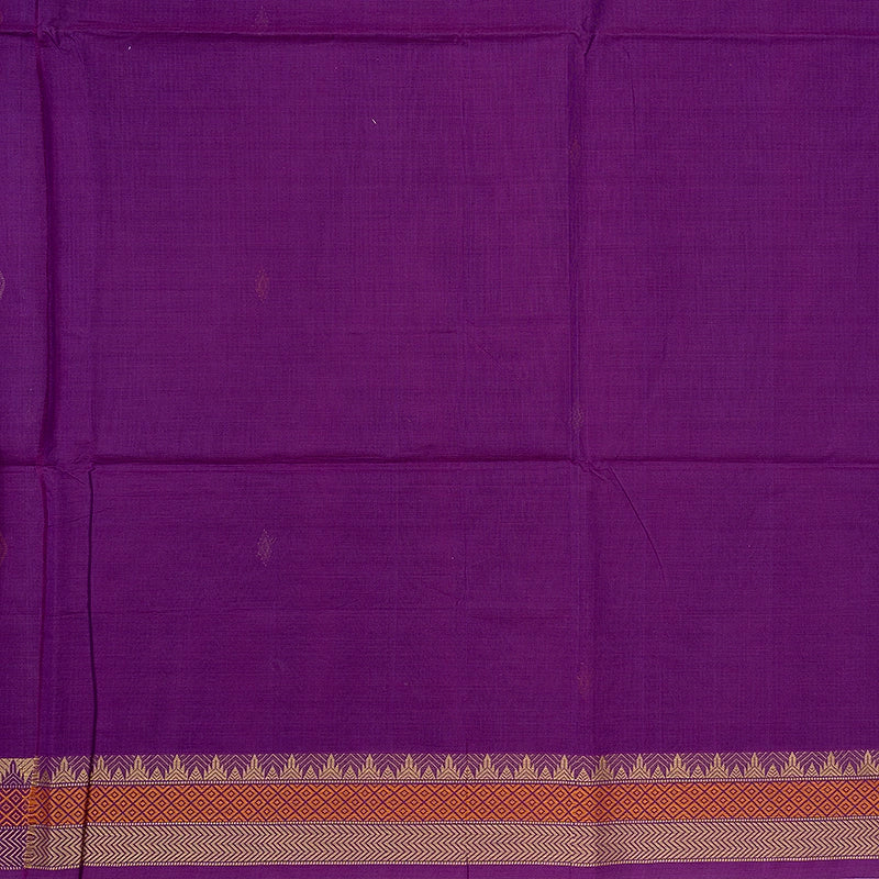 Hayagrivas Vadamalli Purple Handloom Kanchi Cotton Saree SSCBF104F10-1