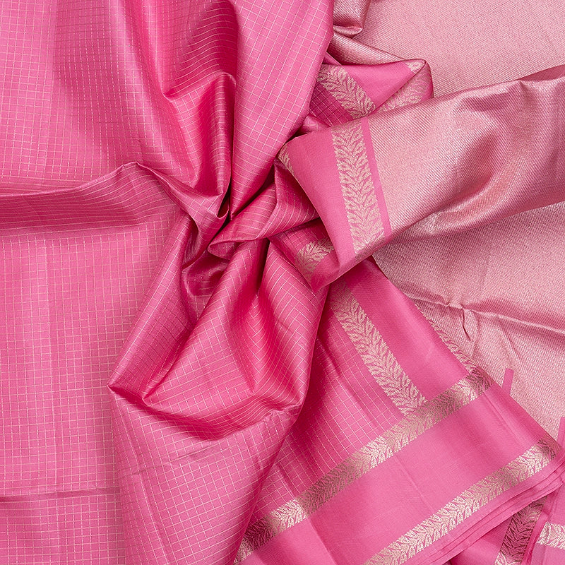 Hayagrivas Baby Pink Handloom Soft Silk Saree KBF536G3-7