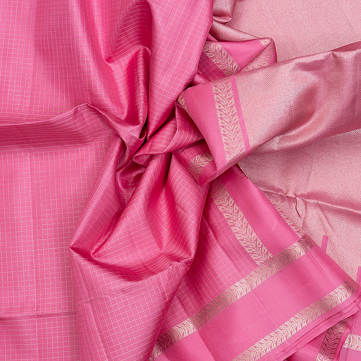 Hayagrivas Baby Pink Handloom Soft Silk Saree KBF536G3-7