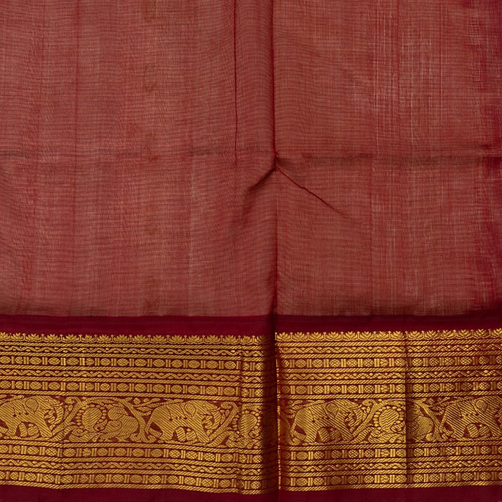 Hayagrivas Half-White Pure Silk Cotton Saree SSCBF16D4-21