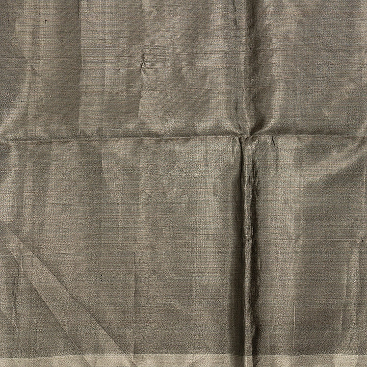 Hayagrivas Metallic Grey Tissue Soft Silk Saree KBE2154A1-18