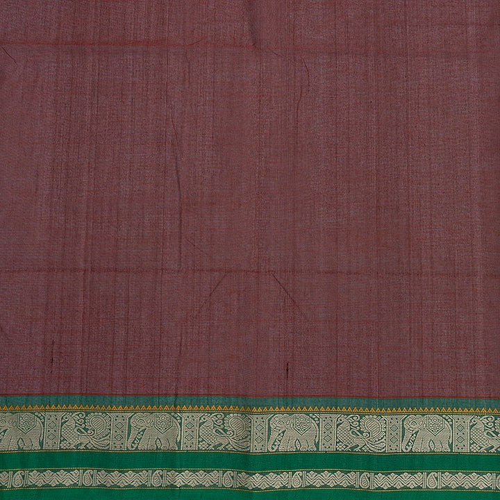 Hayagrivas Brown Handloom Kanchi Cotton Saree SSCBF103F7-3