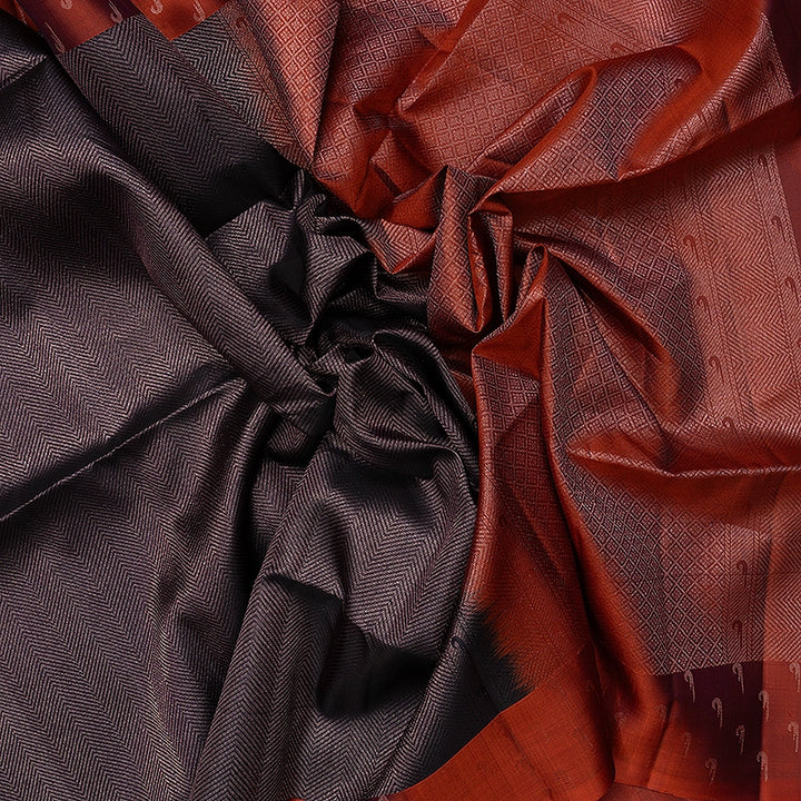 Hayagrivas Deep Jamun Handloom Soft Silk Saree KBF536G2-30