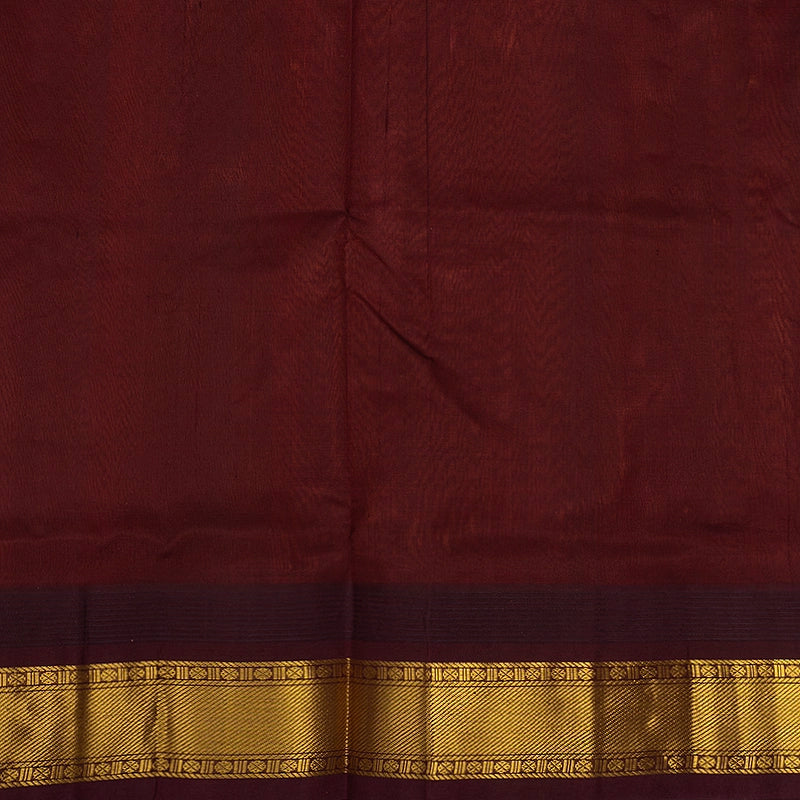 Hayagrivas Rust Pure Silk Cotton Saree SSCBF34D3-33