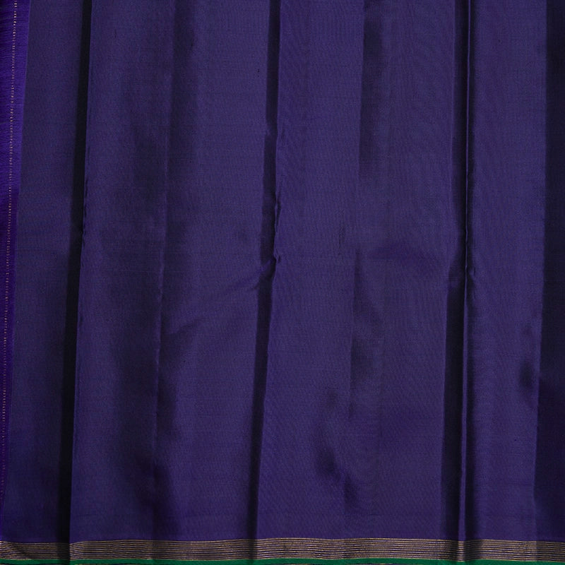 Hayagrivas Handloom Sage Green Kanjivaram Silk Saree KBF394F3-1