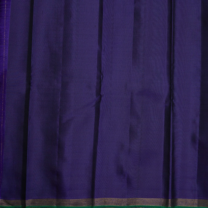 Hayagrivas Handloom Sage Green Kanjivaram Silk Saree KBF394F3-1