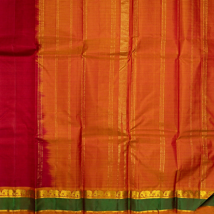Hayagrivas Handloom Maroon Kanjivaram Silk Saree KBF486F1-28