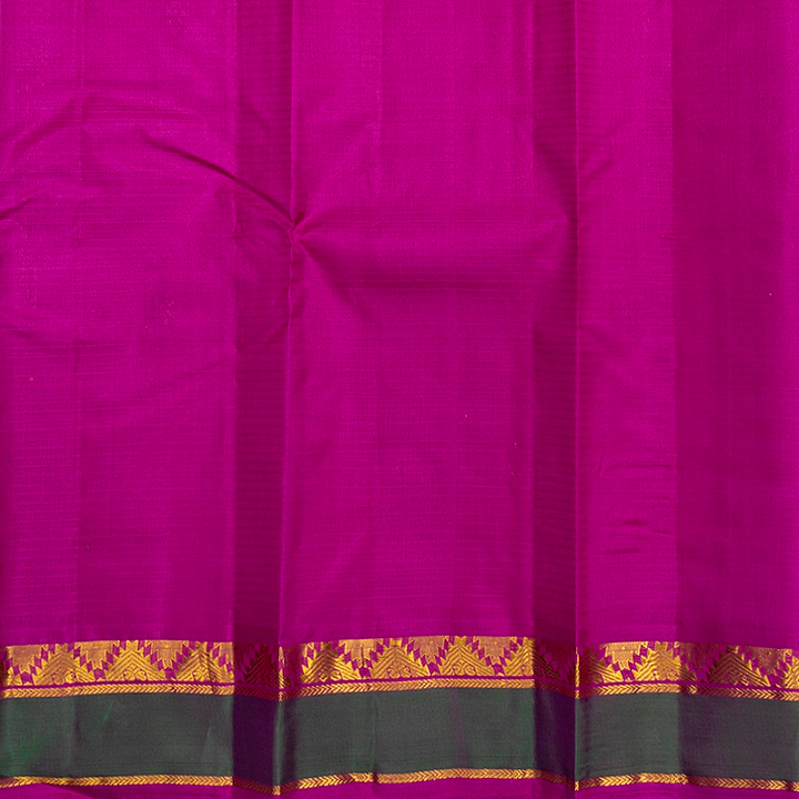 Hayagrivas Handloom Rose Pink Kanjivaram Silk Saree with Pink Border KBF486F3-2