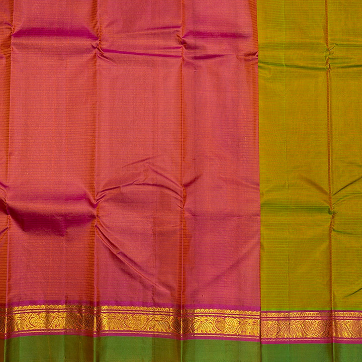 Hayagrivas Handloom Sampanga Green Kanjivaram Silk Saree KBF486F4-10
