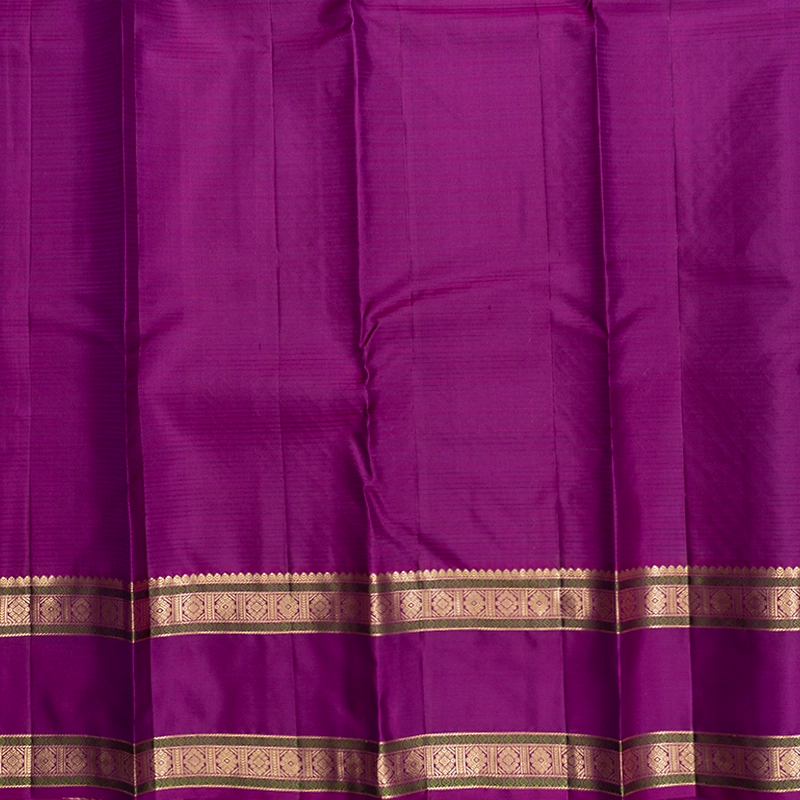 Hayagrivas Handloom Onion Pink Kanjivaram Silk Saree with Magenta Border KBF500F5-4