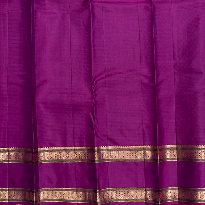 Hayagrivas Handloom Onion Pink Kanjivaram Silk Saree with Magenta Border KBF500F5-4