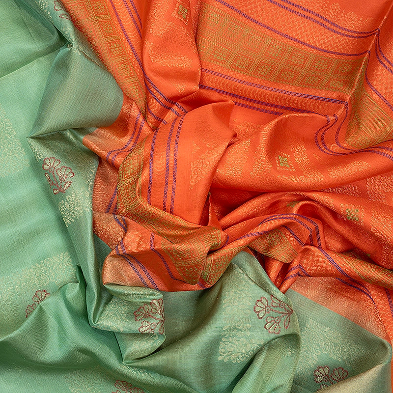 Hayagrivas Pista Green Handloom Soft Silk Saree KBF501F1-26