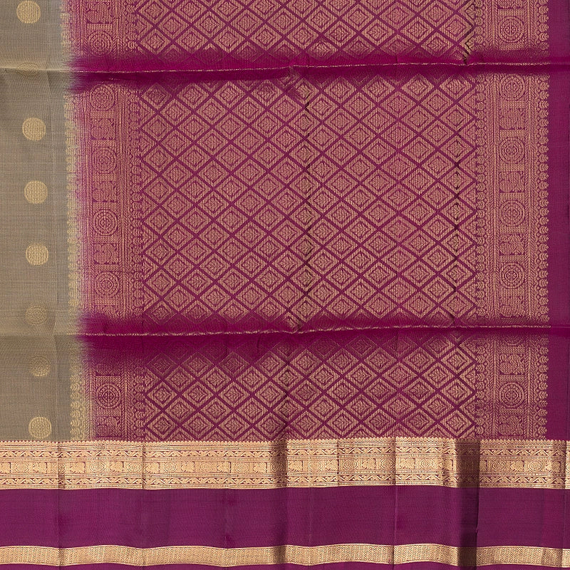 Hayagrivas Elephant Grey Handloom Soft Silk Saree KBF532G2-2